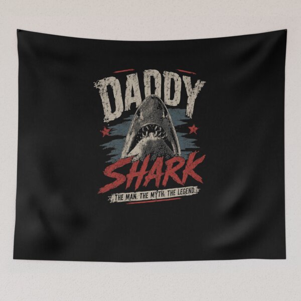 Item preview, Daddy Shark The Man The Myth The Legend Father Dad Grandpa designed and sold by JonesFlora2025.