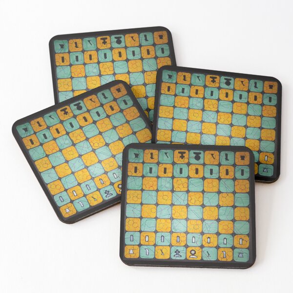 Item preview, Blue and orange Chessboard designed and sold by Joe Mogel.