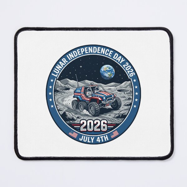 Item preview, Lunar Independence Day 2026 Moon Space Rover USA designed and sold by PictoVibe.