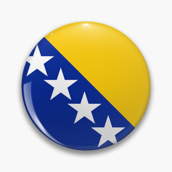 Item preview, Bosnia and Herzegovina Flag, high resolution design designed and sold by cheeseburgercat.