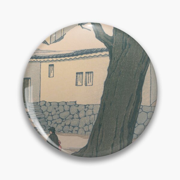 Item preview, Snow at Hikone Castle Outer Grounds - Kawase Hasui Shin-hanga designed and sold by vekotpu.