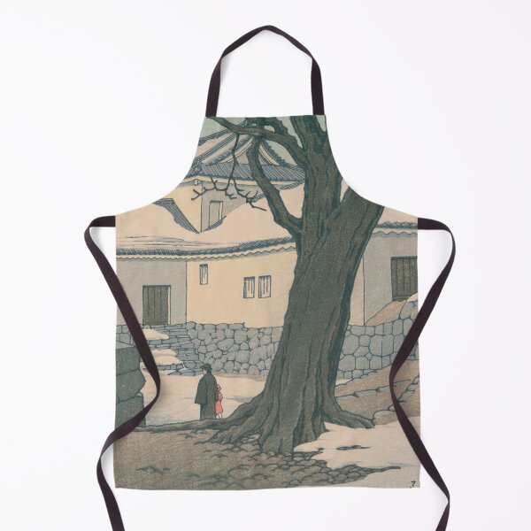Item preview, Snow at Hikone Castle Outer Grounds - Kawase Hasui Shin-hanga designed and sold by vekotpu.