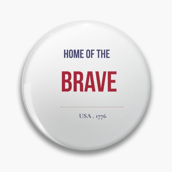 Item preview, Home of the Brave Minimalist Patriotic Typography designed and sold by mayacreations7.