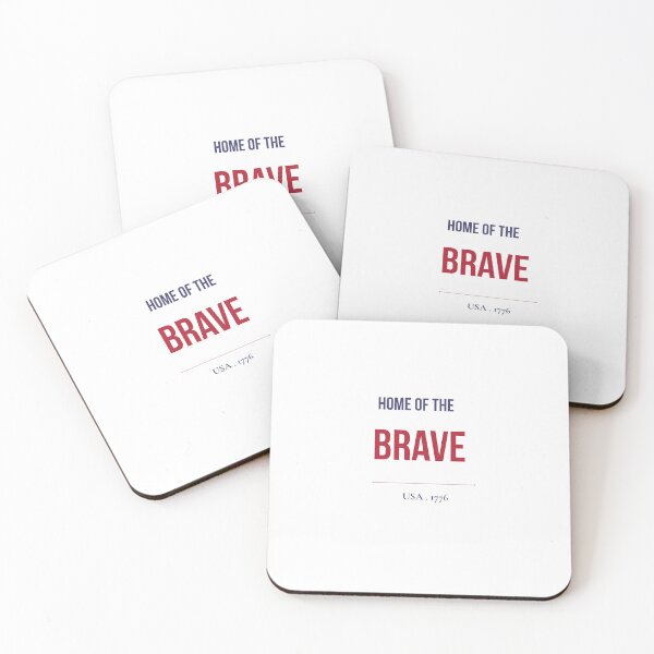 Item preview, Home of the Brave Minimalist Patriotic Typography designed and sold by mayacreations7.