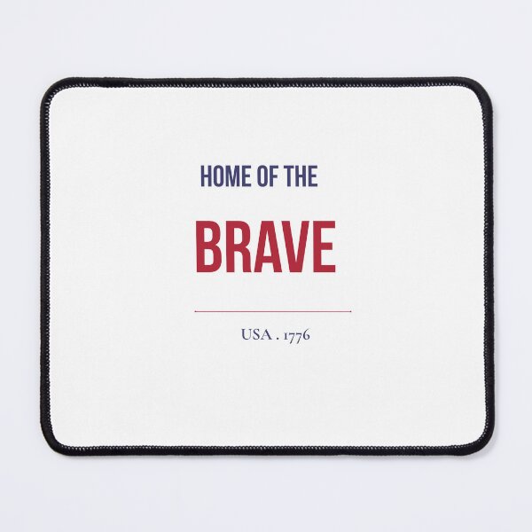 Item preview, Home of the Brave Minimalist Patriotic Typography designed and sold by mayacreations7.