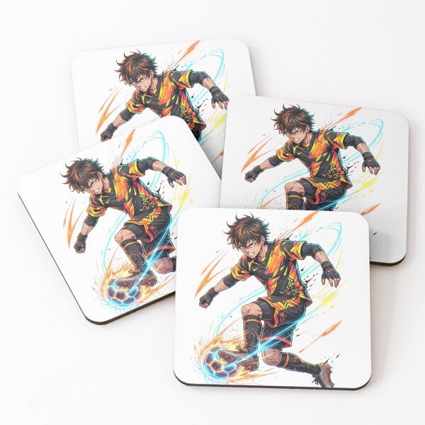 Item preview, Anime Football Player – Neon Street Kick Aesthetic designed and sold by krishna-artdesigns.