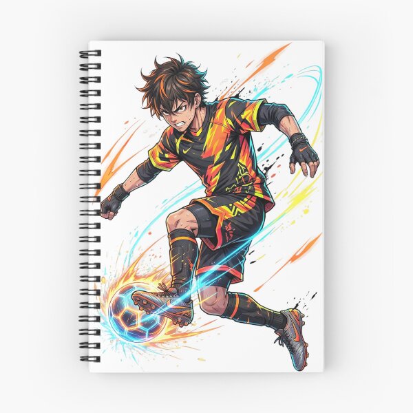 Item preview, Anime Football Player – Neon Street Kick Aesthetic designed and sold by krishna-artdesigns.