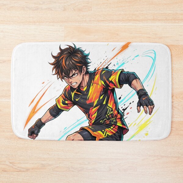 Item preview, Anime Football Player – Neon Street Kick Aesthetic designed and sold by krishna-artdesigns.