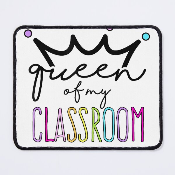 Item preview, Queen Of My Classroom - Colorful Teacher T-Shirt for Men Women designed and sold by gidget-gadget.