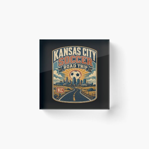 Item preview, Kansas City Soccer Road Trip Retro Travel Shirt | Vintage Highway Skyline Football Fan Design designed and sold by Globalcitytees.