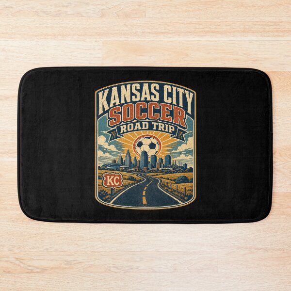 Item preview, Kansas City Soccer Road Trip Retro Travel Shirt | Vintage Highway Skyline Football Fan Design designed and sold by Globalcitytees.
