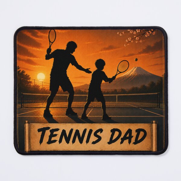 Item preview, Tennis Dad Japanese Ukiyo-e Father Son Gift Sticker/T-Shirt Art designed and sold by Locker39.