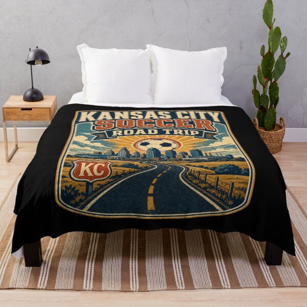 Item preview, Kansas City Soccer Road Trip Retro Travel Shirt | Vintage Highway Skyline Football Fan Design designed and sold by Globalcitytees.