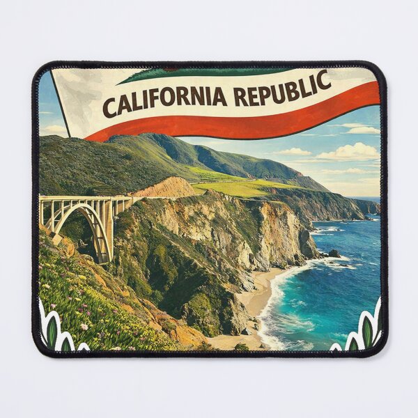 Aperçu de l'œuvre Big Sur Californie - Vintage créée et vendue par yunamaliskova.