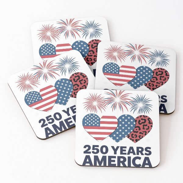 Item preview, 250 Years America 1776-2026 Heart Firework  designed and sold by olaIAMfailing.
