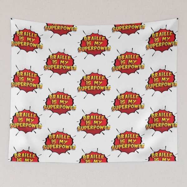Item preview, Braille Is My Superpower Funny Design Braille Gift designed and sold by sebasssaalinde.