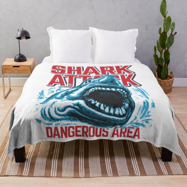 Item preview, Shark Attack Dangerous Area Retro Graphic designed and sold by artworkathome.