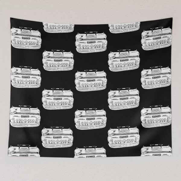 Item preview, Brailler. Black Line Illustration Front View. Mint designed and sold by sebasssaalinde.