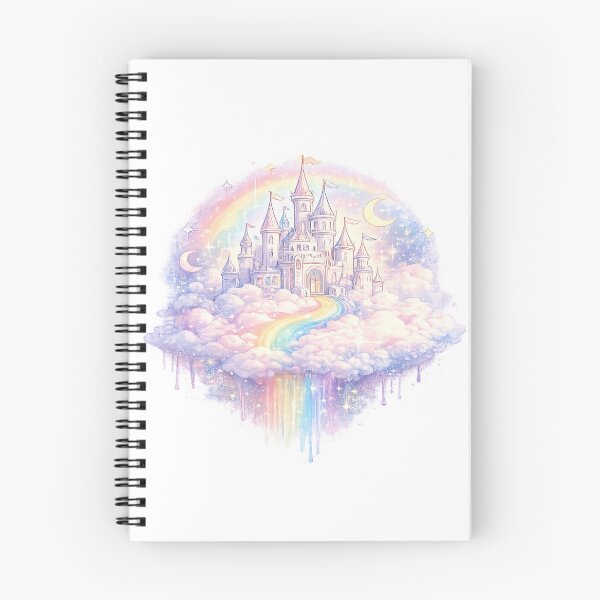 Item preview, Rainbow Castle Fairycore Pride Dreamscape Pastel Fantasy Art LGBTQ Rainbow Gift designed and sold by ArtByTripti.