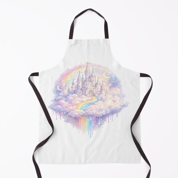 Item preview, Rainbow Castle Fairycore Pride Dreamscape Pastel Fantasy Art LGBTQ Rainbow Gift designed and sold by ArtByTripti.