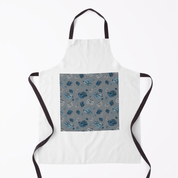 Item preview, Braillers. Illustration Of Braille Typing Device. Grey And Blue Repeating Pattern. designed and sold by sebasssaalinde.