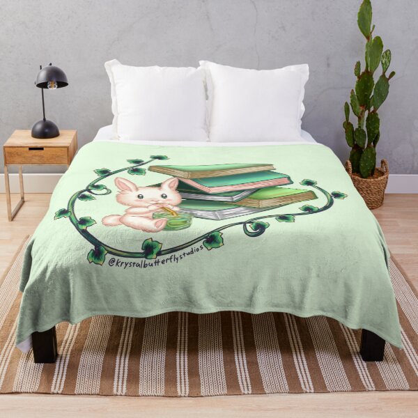 Item preview, Matcha Bunny and Books designed and sold by KrystalBStudios.