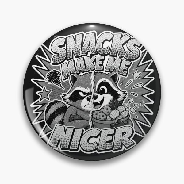 Item preview, Snacks Make Me Nicer Funny Gym Raccoon designed and sold by KrzysztofART.