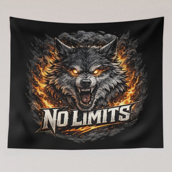 Item preview, No Limits – Inferno Wolf designed and sold by Dreamy fantasy design.