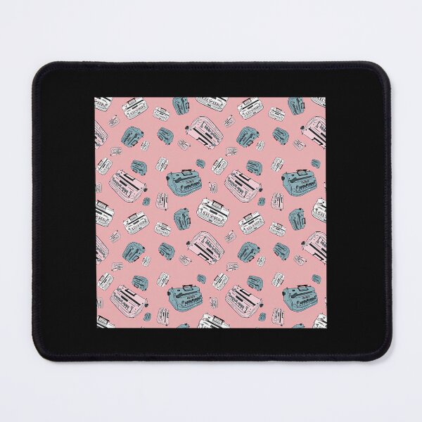 Item preview, Braillers. Illustration Of Braille Typing Device. Pink And Green Repeating Pattern. designed and sold by sebasssaalinde.