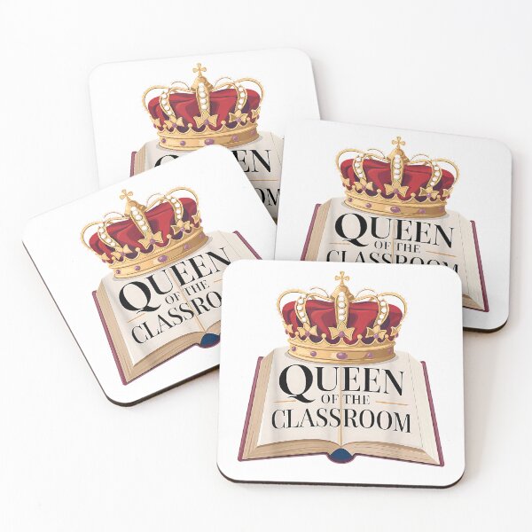 Artikelvorschau, Queen of the Classroom Appreciation Royal Crown Book T-Shirt entworfen und verkauft von JJLetterDesigns.