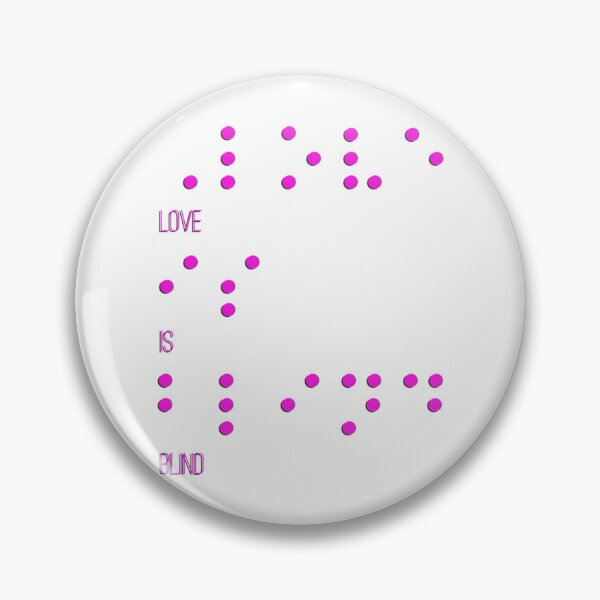 Item preview, Love Is Blind (Braille) designed and sold by sebasssaalinde.