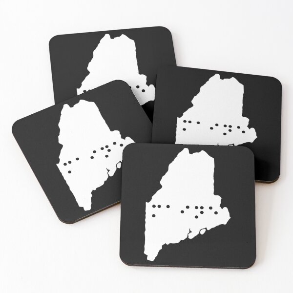 Item preview, Maine State Shape Braille Shirt designed and sold by sebasssaalinde.