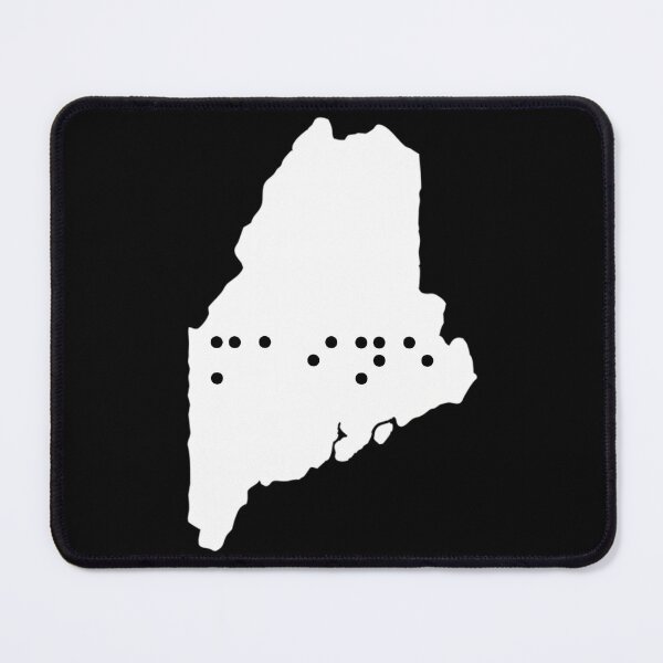 Item preview, Maine State Shape Braille Shirt designed and sold by sebasssaalinde.