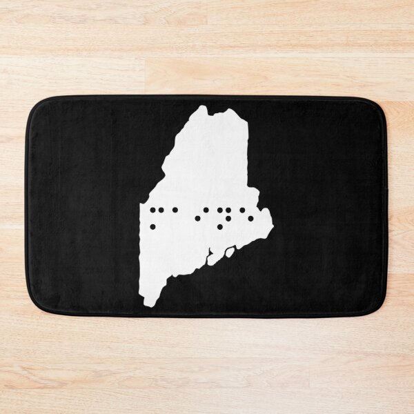 Item preview, Maine State Shape Braille Shirt designed and sold by sebasssaalinde.