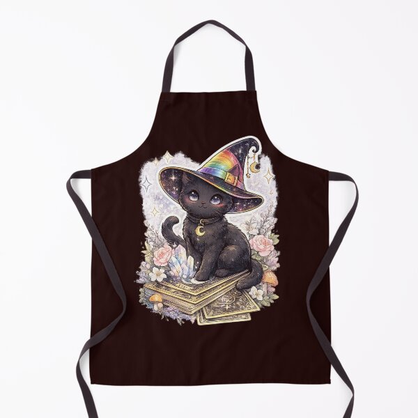 Item preview, Black Witch Cat Rainbow Hat Cute Pride Witchcore Art LGBTQ Rainbow Gift designed and sold by ArtByTripti.