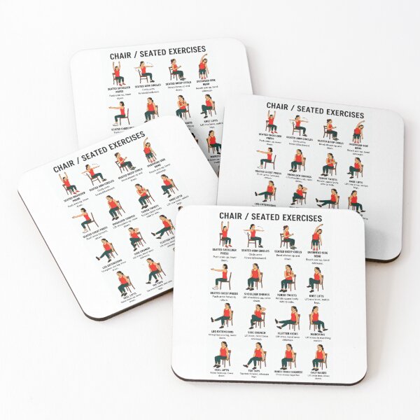 Item preview, Chair Yoga Chart Exercise Poster, Seated Exercises for Seniors and Beginners. Gym Yoga Room Wall Art  designed and sold by Donna6778.