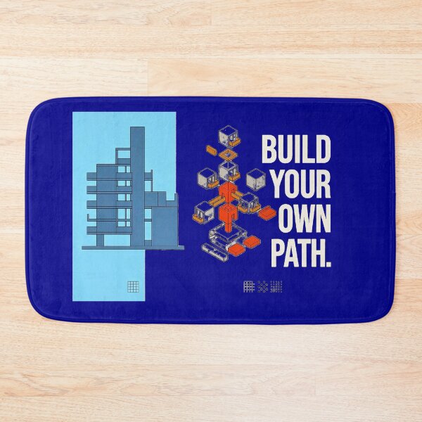 Item preview, Build Your Own Path™ | Minimalist Brutalist Architecture Graphic | Modern Design Statement Tee designed and sold by EIPTOW.
