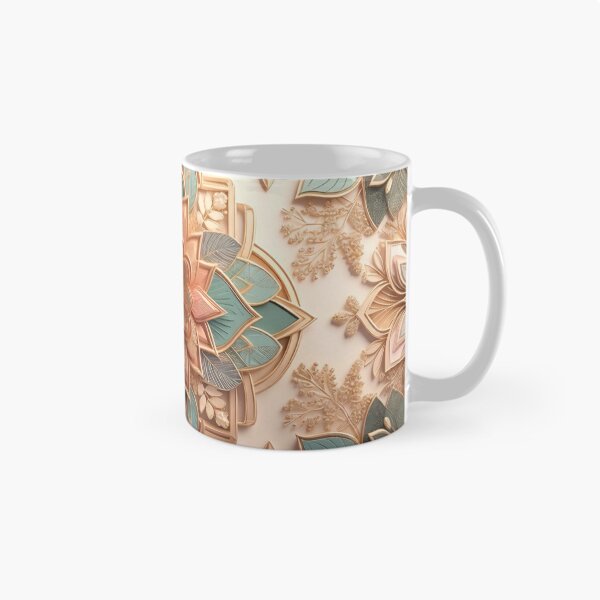 Item preview, Ornate Art Nouveau Floral Medallion Pattern designed and sold by IntelliMindDesigns.