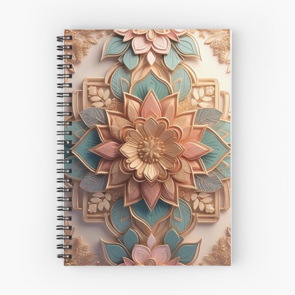 Item preview, Ornate Art Nouveau Floral Medallion Pattern designed and sold by IntelliMindDesigns.
