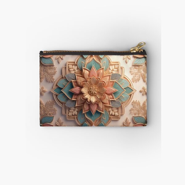 Item preview, Ornate Art Nouveau Floral Medallion Pattern designed and sold by IntelliMindDesigns.