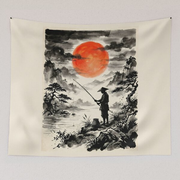 Item preview, Crimson Sun Fisherman designed and sold by Tnerv.