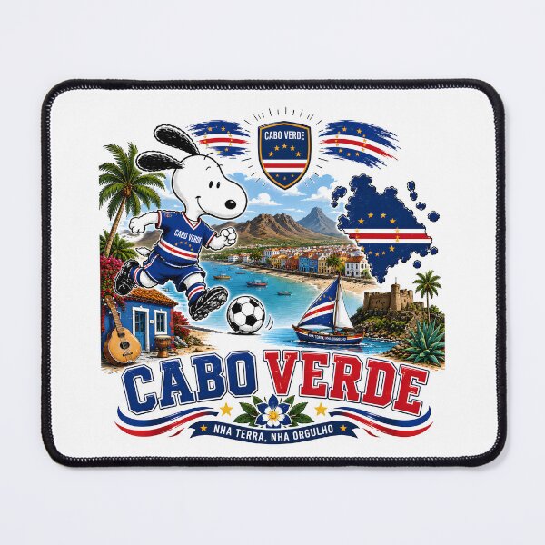 Item preview, Funny Snoopy Cape Verde Team World Cup 2026 designed and sold by Har-vee.