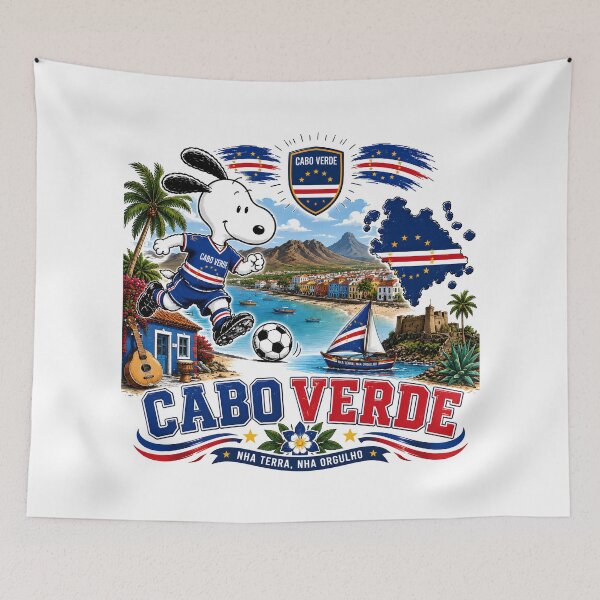 Item preview, Funny Snoopy Cape Verde Team World Cup 2026 designed and sold by Har-vee.