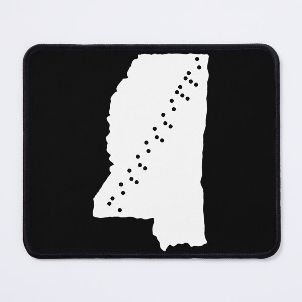Item preview, Mississippi State Shape Braille Shirt designed and sold by sebasssaalinde.