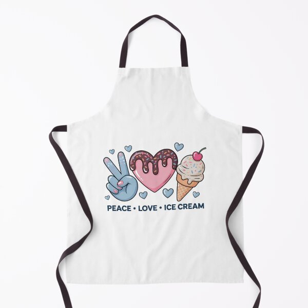 Item preview, Peace Love and Ice Cream Happy Ice Cream Day designed and sold by sailorjessiArt.