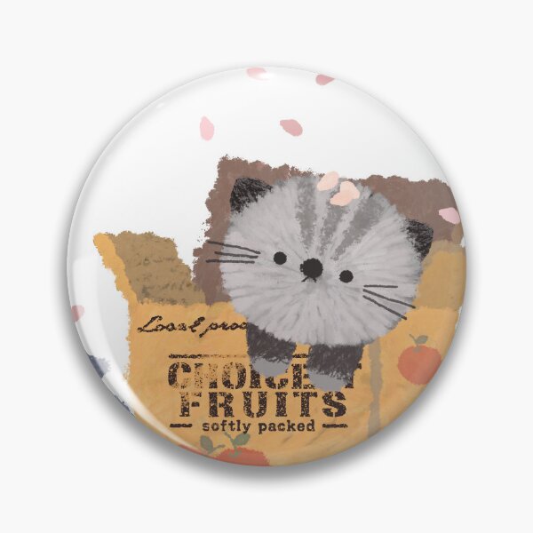 Item preview, Cute Fluffy Kitten Inside Fruit Box designed and sold by moonjar-art.