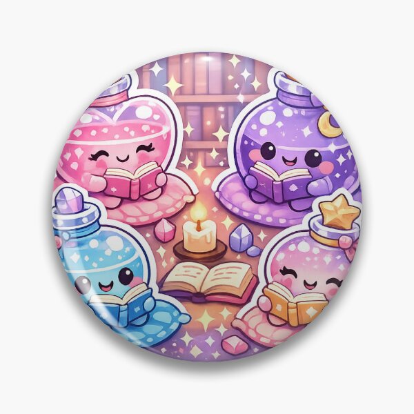 Item preview, Potion Book Club Sticker Kawaii Fantasy Reader Aesthetic for Book Lovers & Magic Fans designed and sold by CutePrintCorner.
