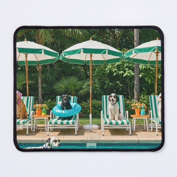 Item preview, Dogs by Pool designed and sold by robeldevyn.