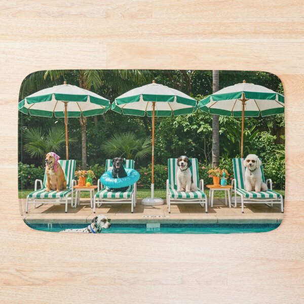 Item preview, Dogs by Pool designed and sold by robeldevyn.