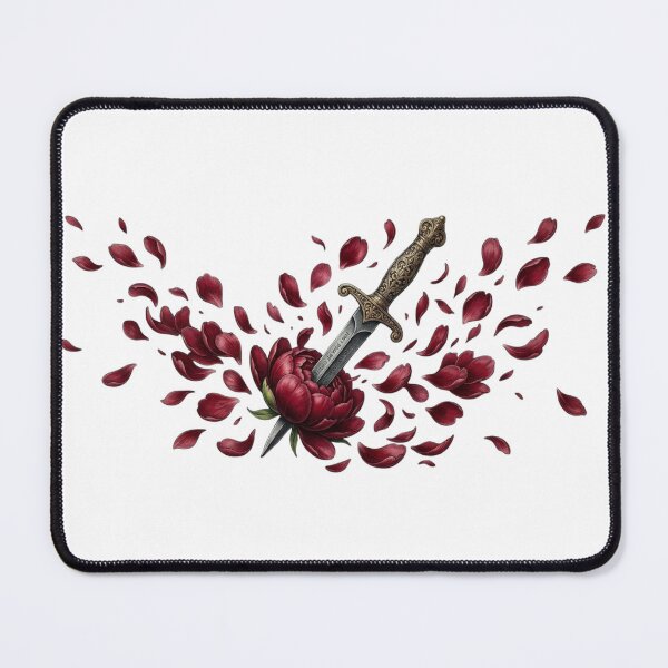 Item preview, Gothic Dagger and Peony Bloom designed and sold by SipWithStyleArt.